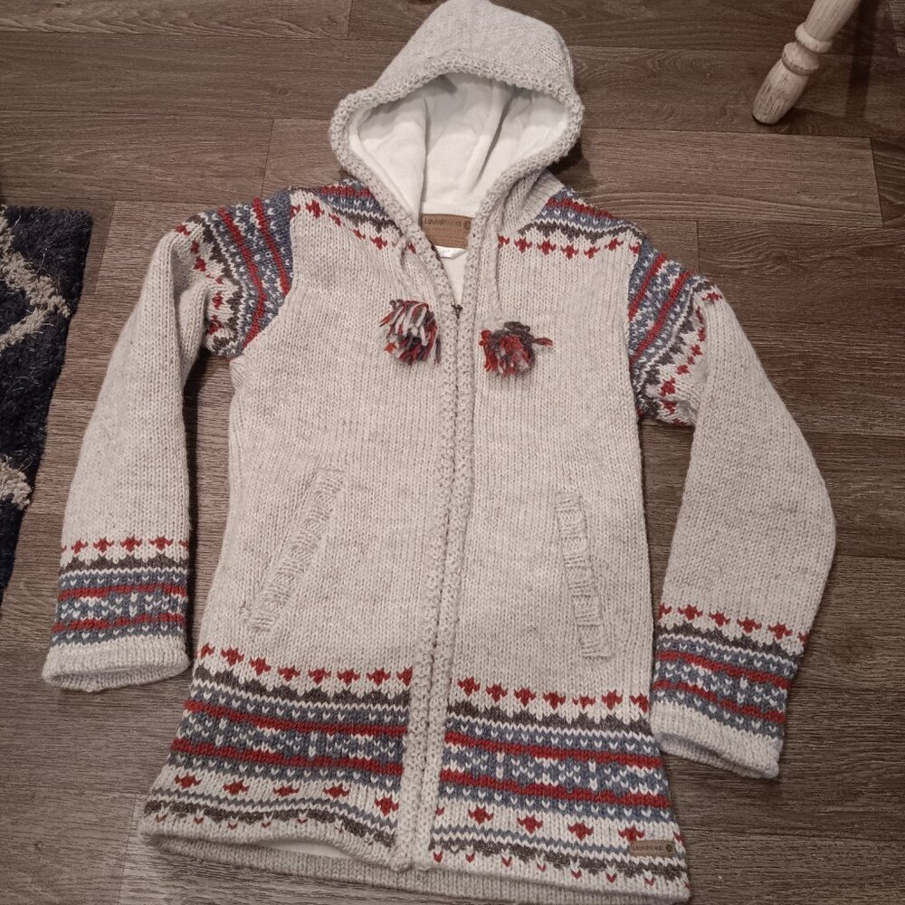 Laundromat Elizabeth Sweater sz s 100% wool line women - Picture 8 of 8
